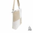 többfunkciós női táska hátizsák és válltáska egyben bézs fehér A4-es női táska