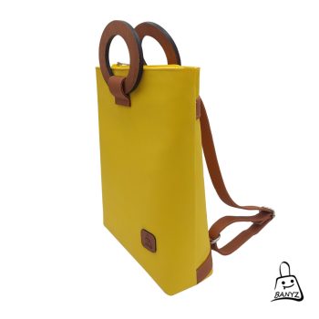 Sárga-barna hátitáska és kézitáska – elegáns és praktikus női táska